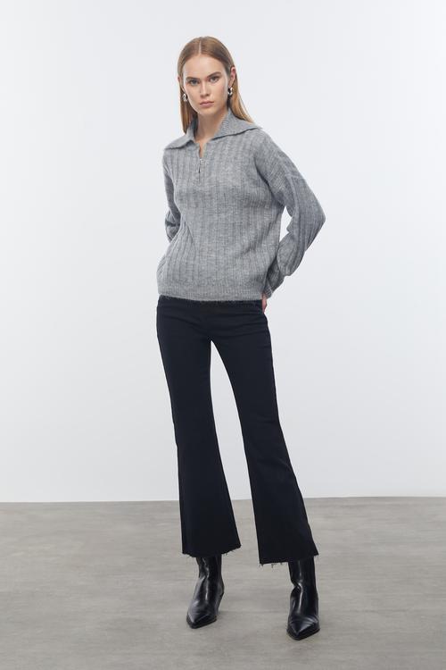  FERMUARLI TRİKO KAZAK