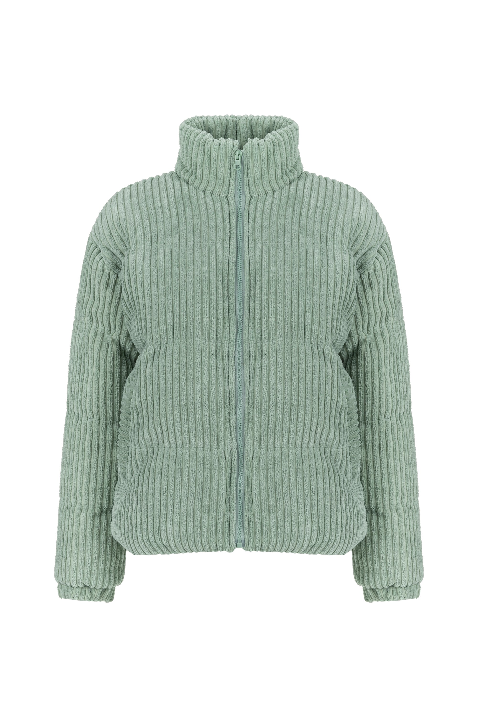 DOKULU DİK YAKA MONT