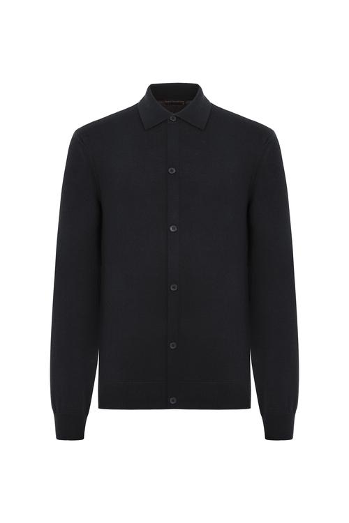  POLO YAKA MERİNO YÜN HIRKA