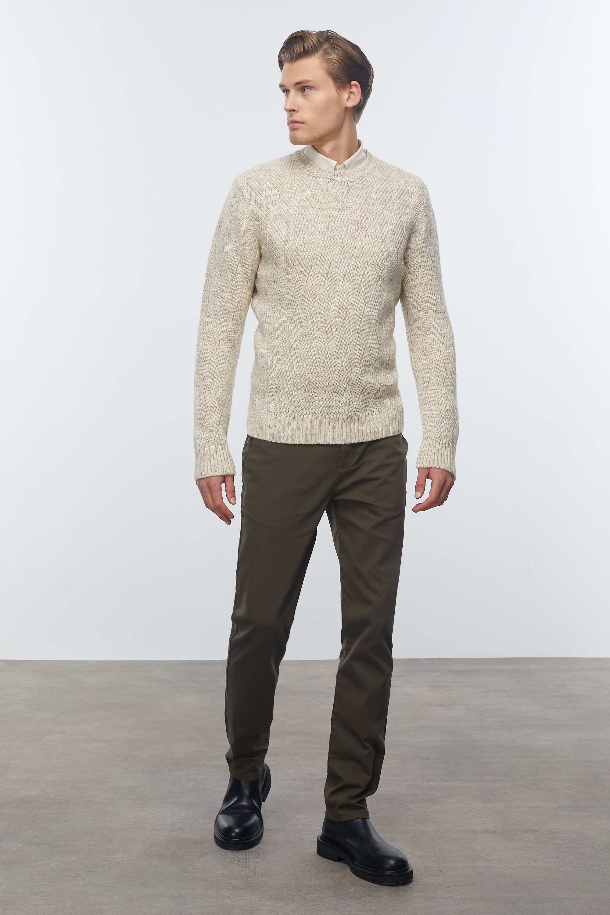 YÜN KARIŞIMLI TRİKO KAZAK