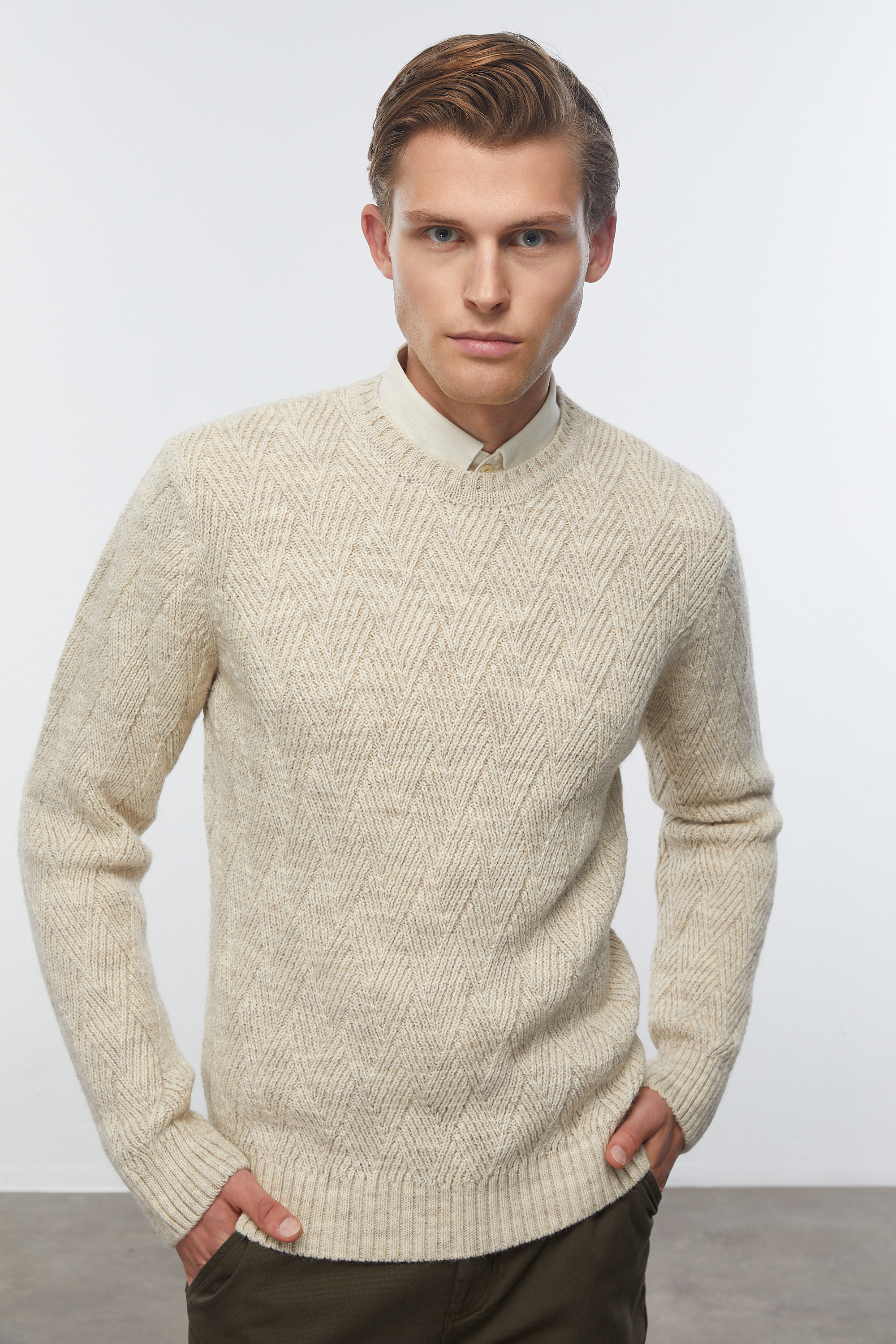 YÜN KARIŞIMLI TRİKO KAZAK