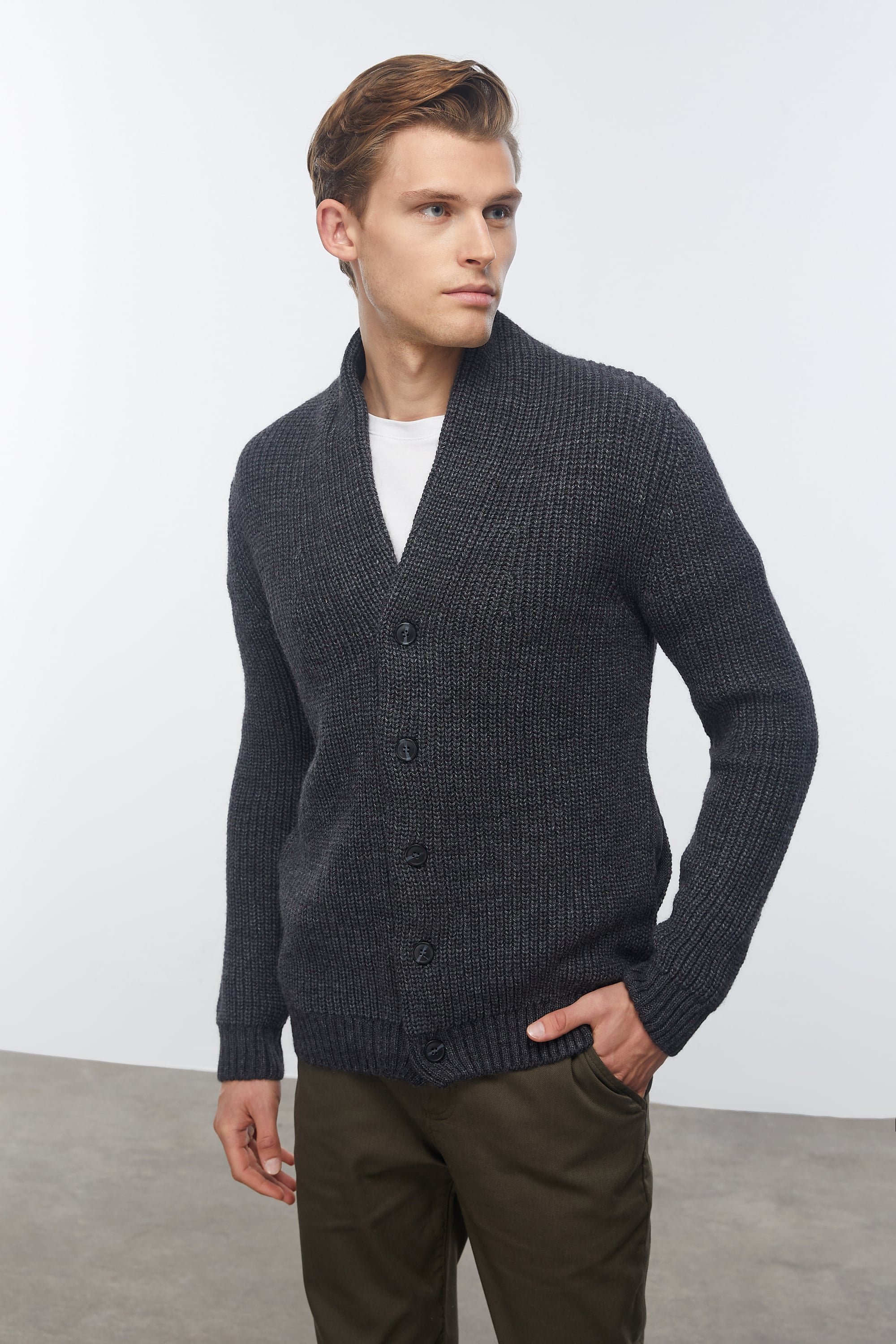 YÜN KARIŞIMLI ŞAL YAKA HIRKA