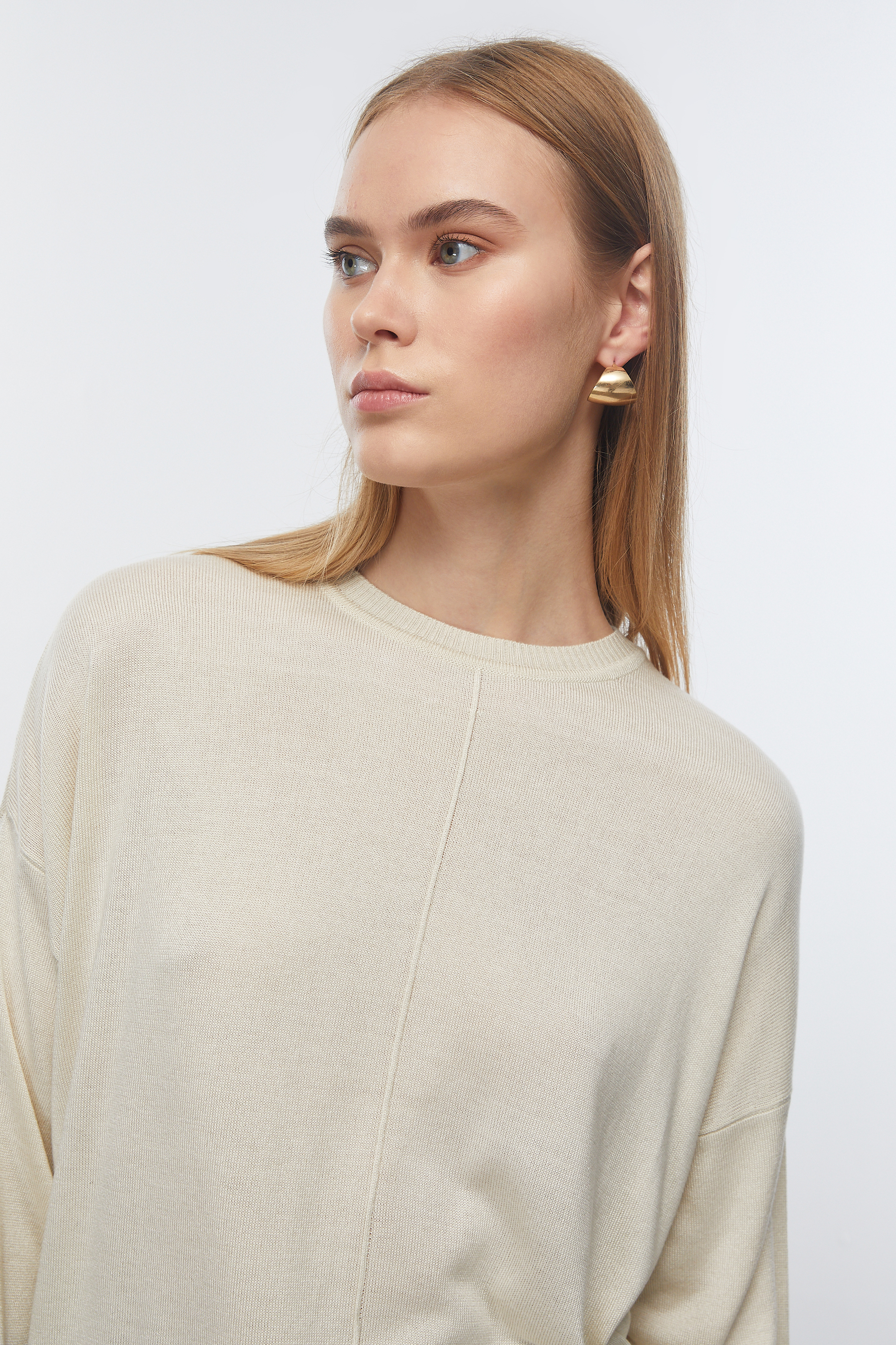 BİSİKLET YAKA TRİKO KAZAK