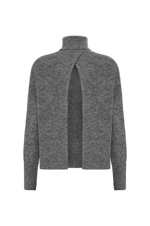  ALPAKA YÜN KARIŞIMLI SIRT DEKOLTELİ KAZAK