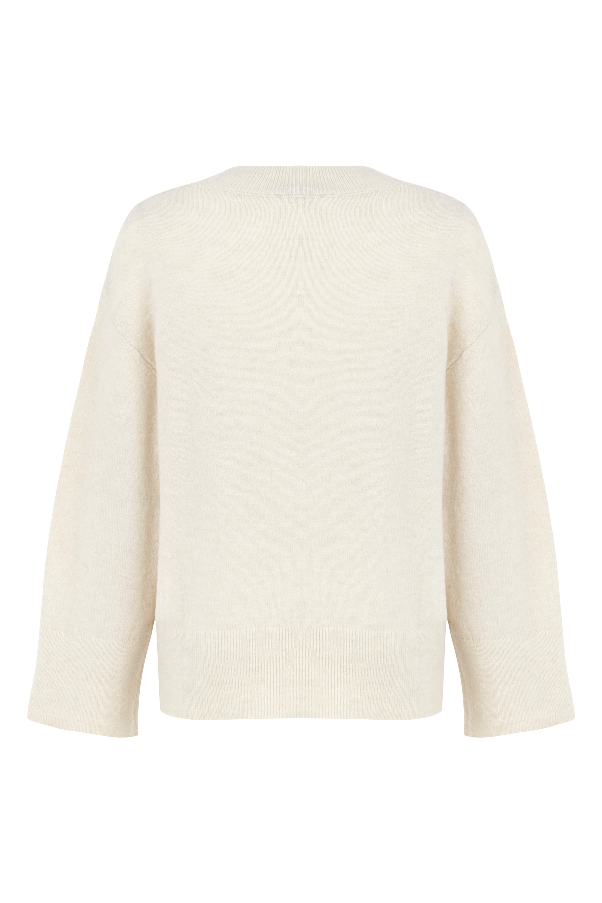 ALPAKA YÜN KARIŞIMLI V YAKA TRİKO KAZAK