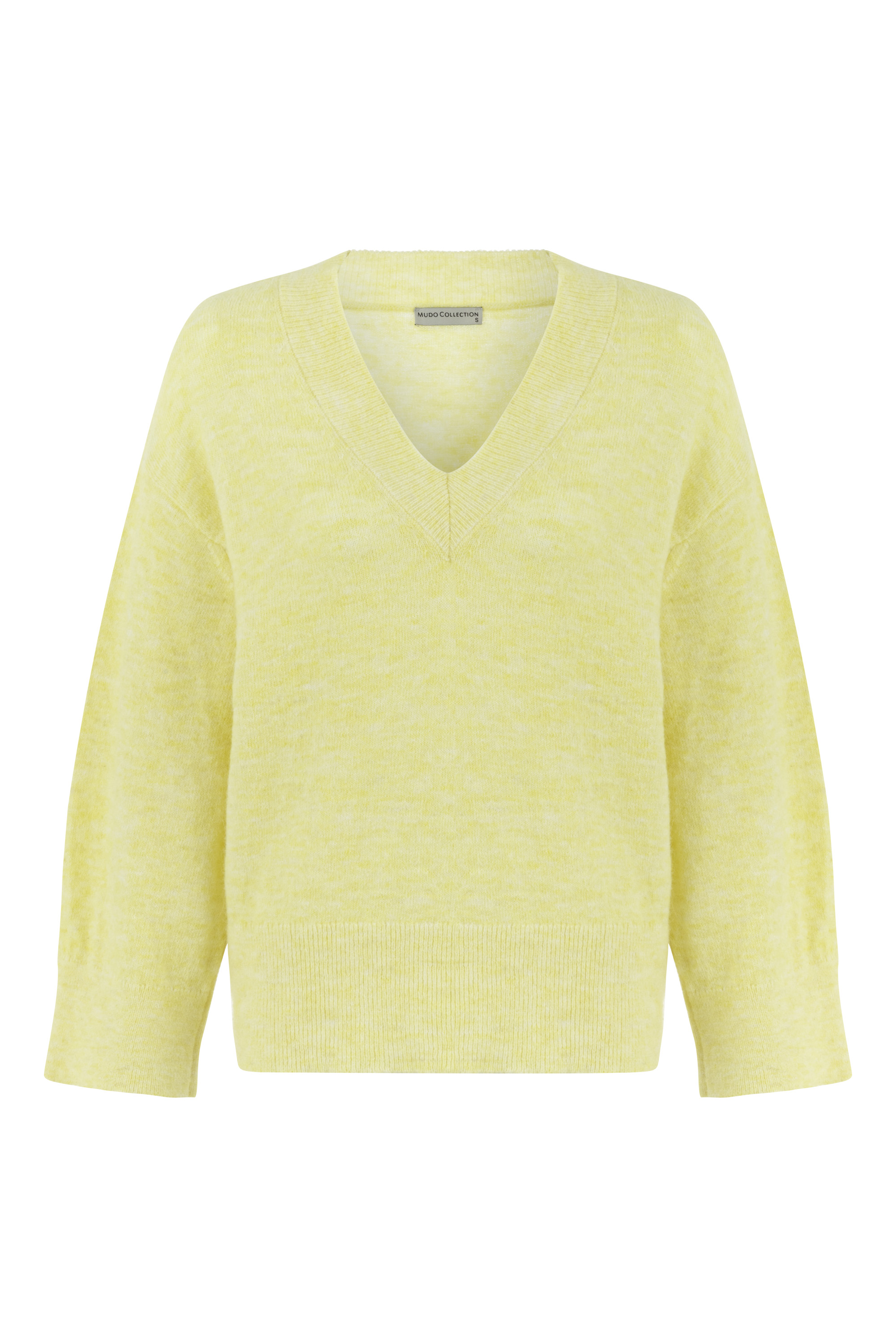 ALPAKA YÜN KARIŞIMLI V YAKA TRİKO KAZAK