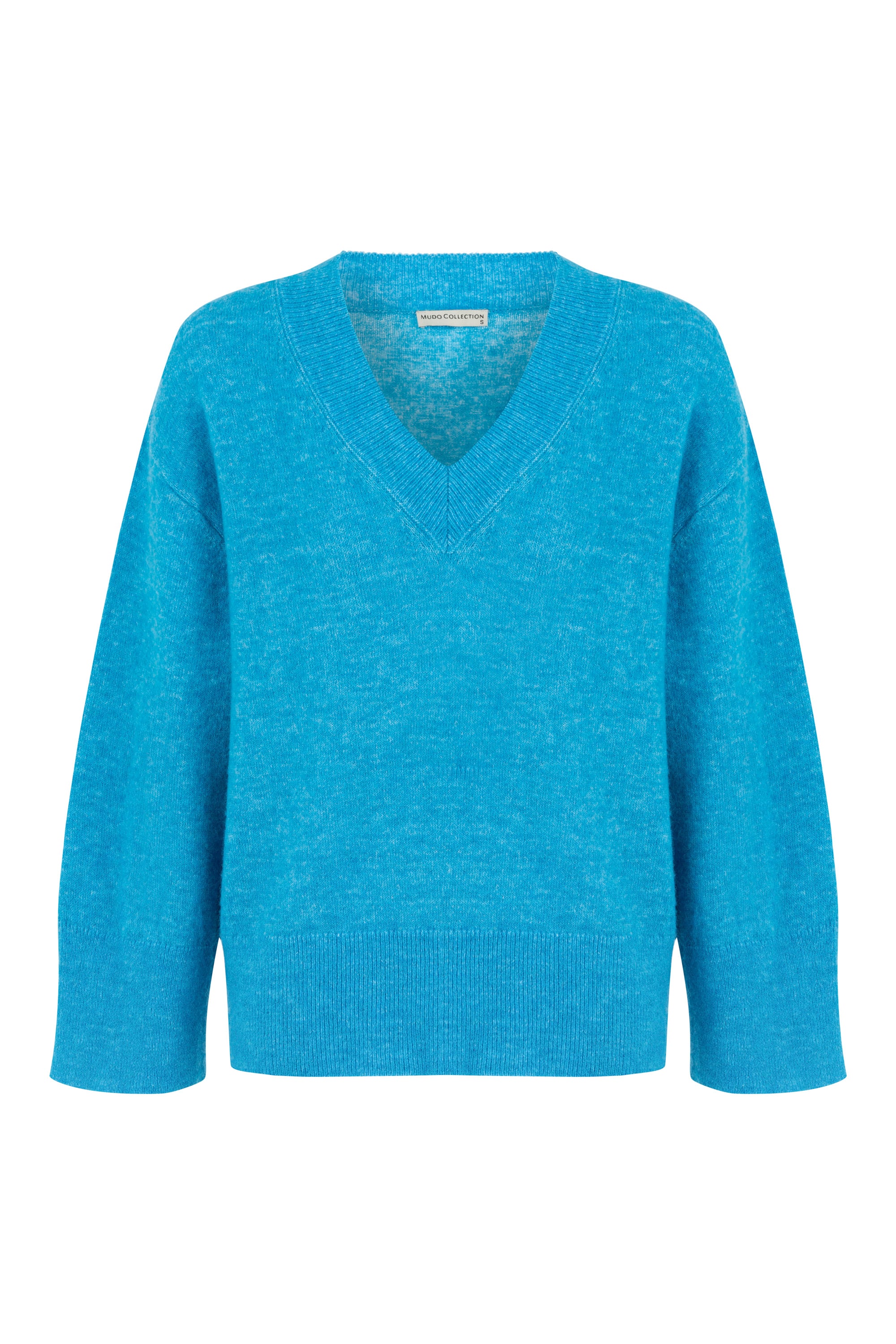 ALPAKA YÜN KARIŞIMLI V YAKA TRİKO KAZAK