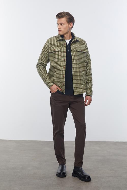  YÜN KARIŞIMLI EKOSELİ CEKET