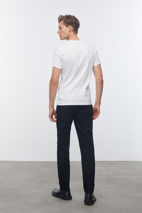  V YAKA KISA KOLLU T-SHIRT