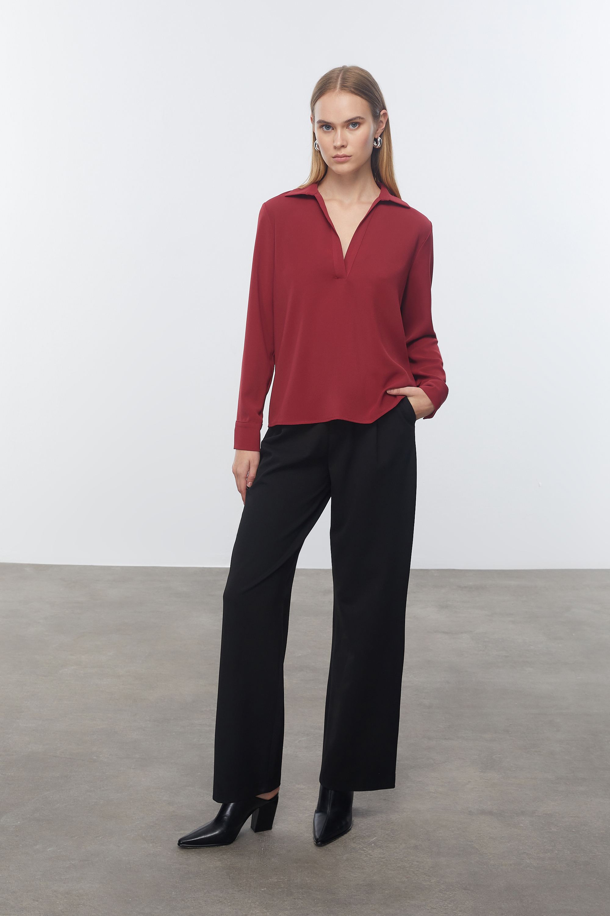 UZUN KOLLU SMART BLUZ