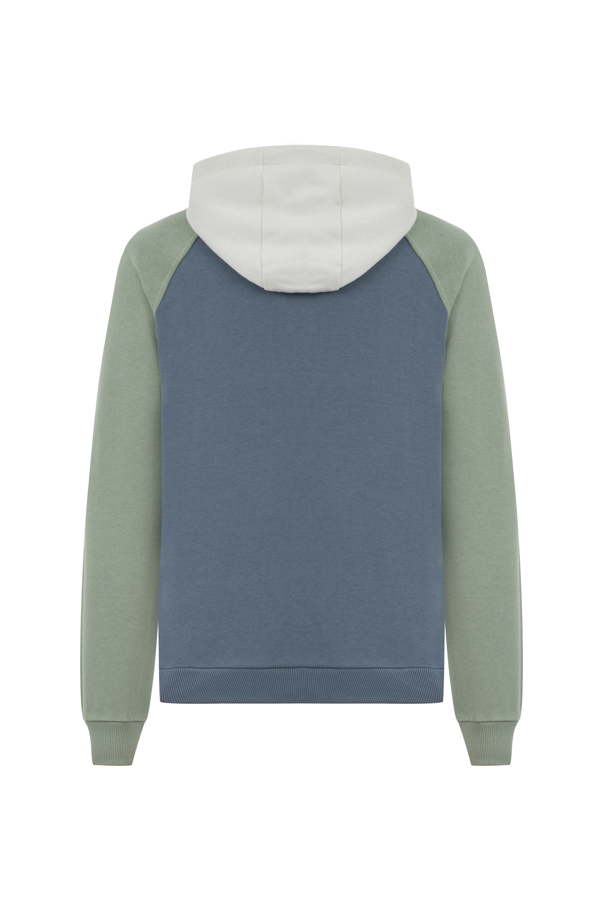 RENK BLOKLU KAPÜŞONLU SWEATSHIRT