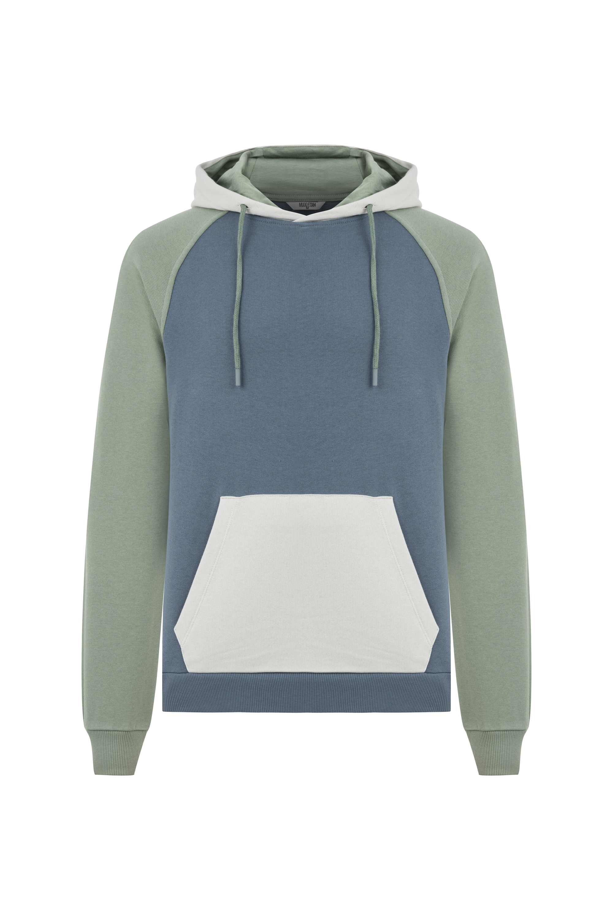 RENK BLOKLU KAPÜŞONLU SWEATSHIRT