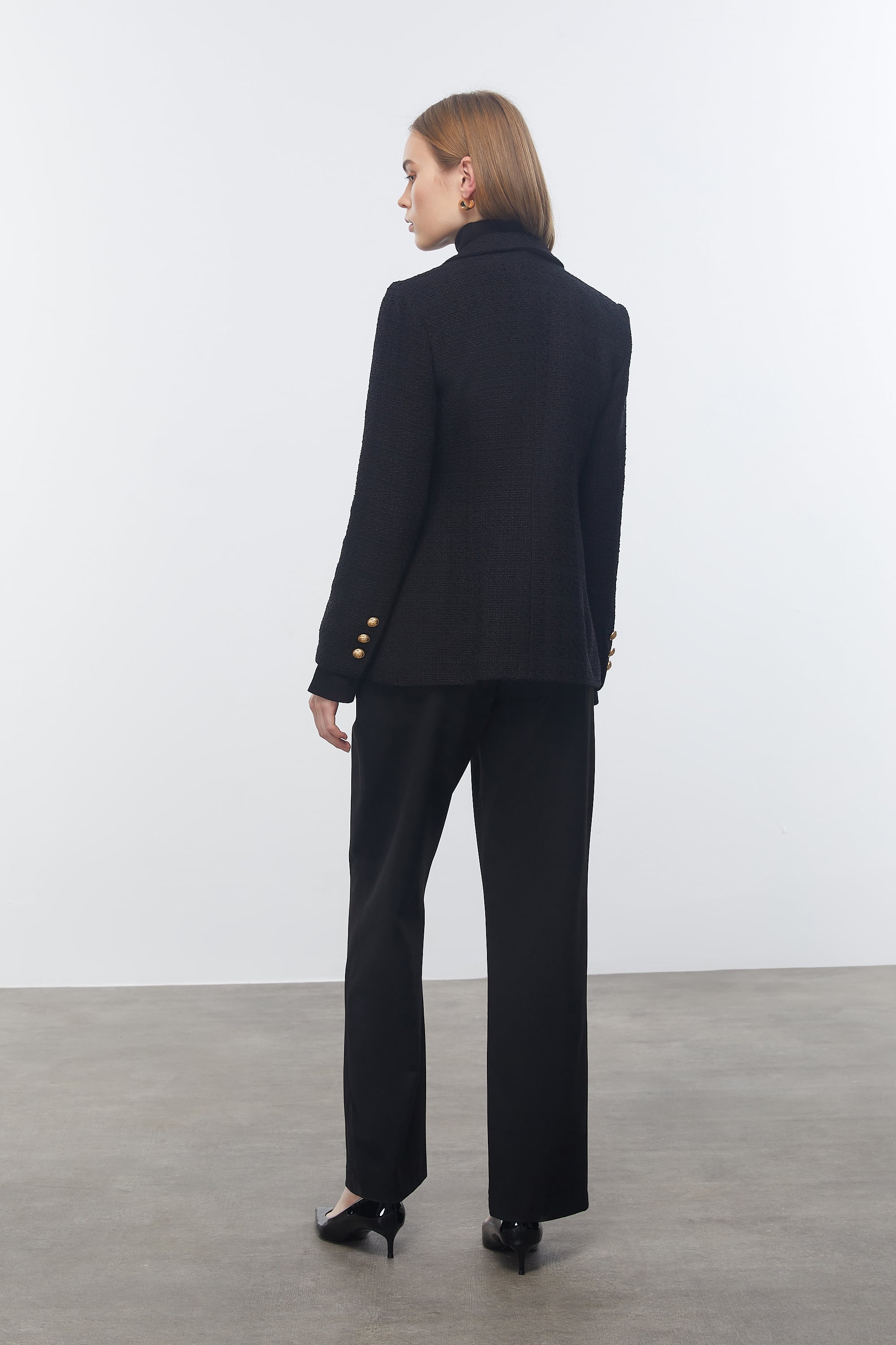 KRUVAZE KESİM TÜVİT BLAZER CEKET