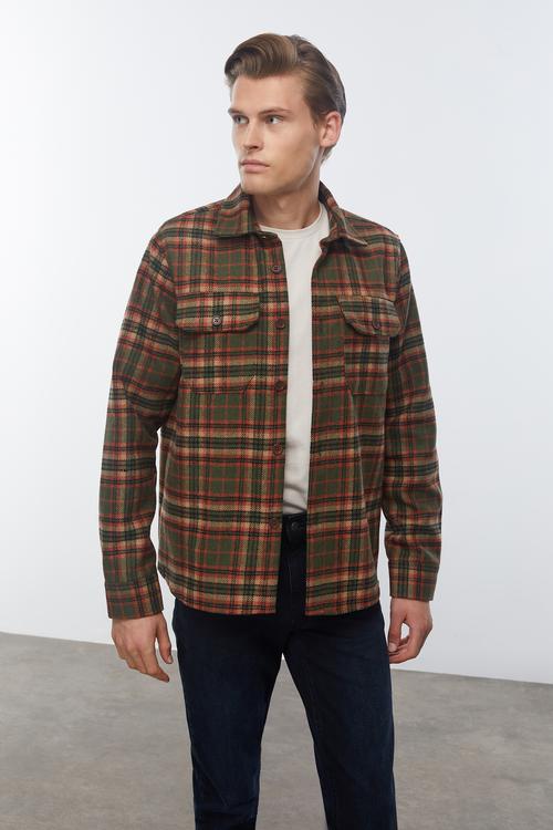  YÜN KARIŞIMLI EKOSELİ CEKET