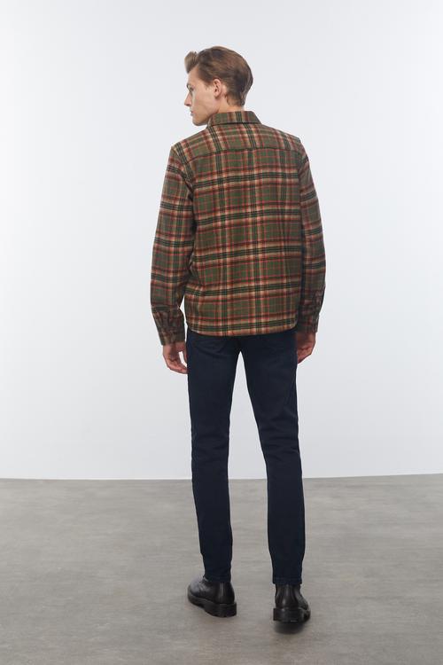  YÜN KARIŞIMLI EKOSELİ CEKET