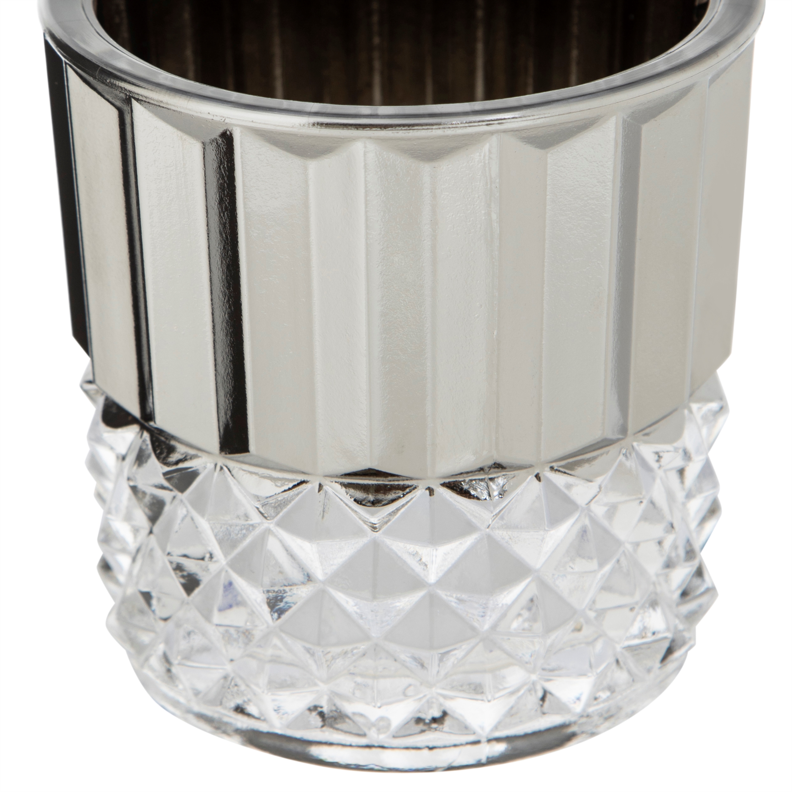 BRITT GÜMÜŞ MUMLUK 10X10X10CM