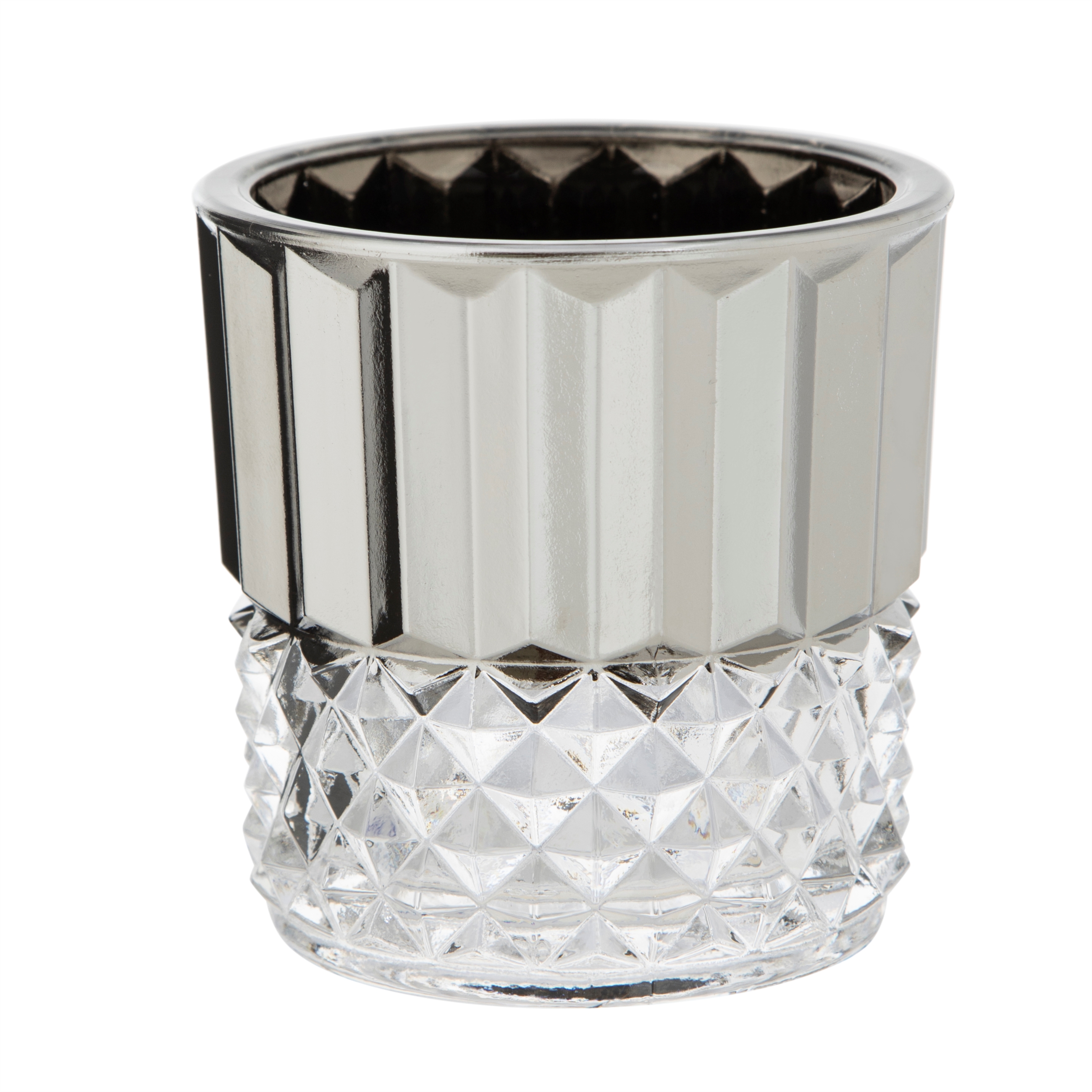 BRITT GÜMÜŞ MUMLUK 10X10X10CM