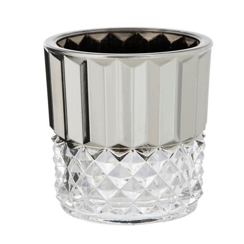  BRITT GÜMÜŞ MUMLUK 10X10X10CM