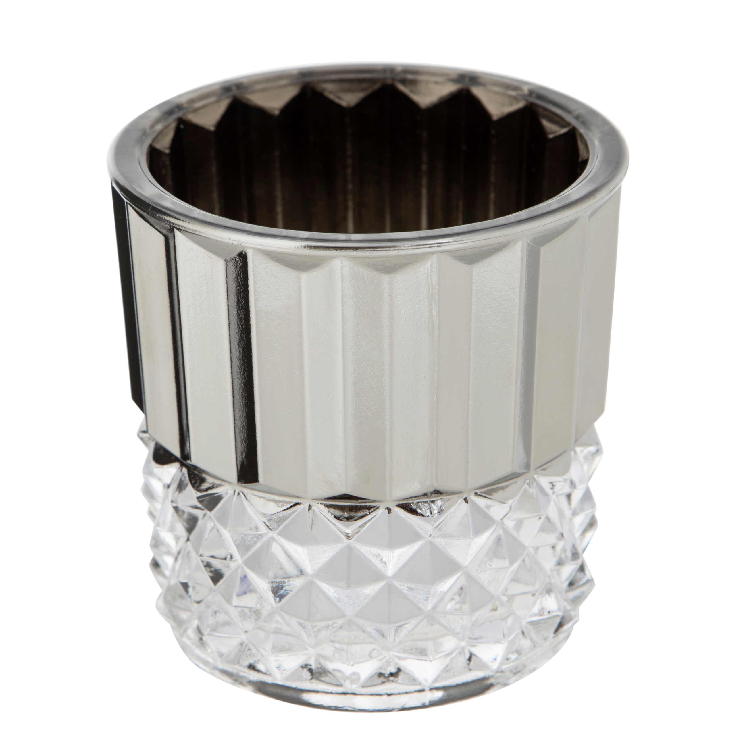 BRITT GÜMÜŞ MUMLUK 10X10X10CM