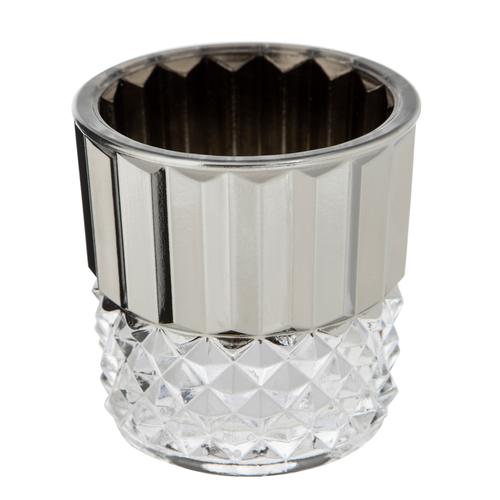  BRITT GÜMÜŞ MUMLUK 10X10X10CM