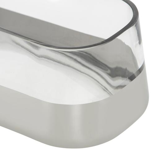  RENNA GÜMÜŞ DEKORATİF KASE 25X9CM