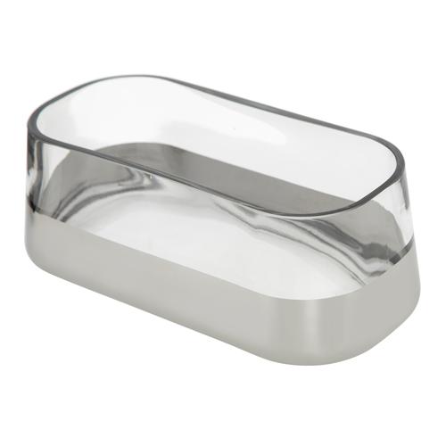  RENNA GÜMÜŞ DEKORATİF KASE 25X9CM