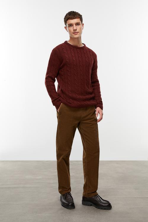  KADİFE DOKULU SLIM STRAIGHT FIT PANTOLON