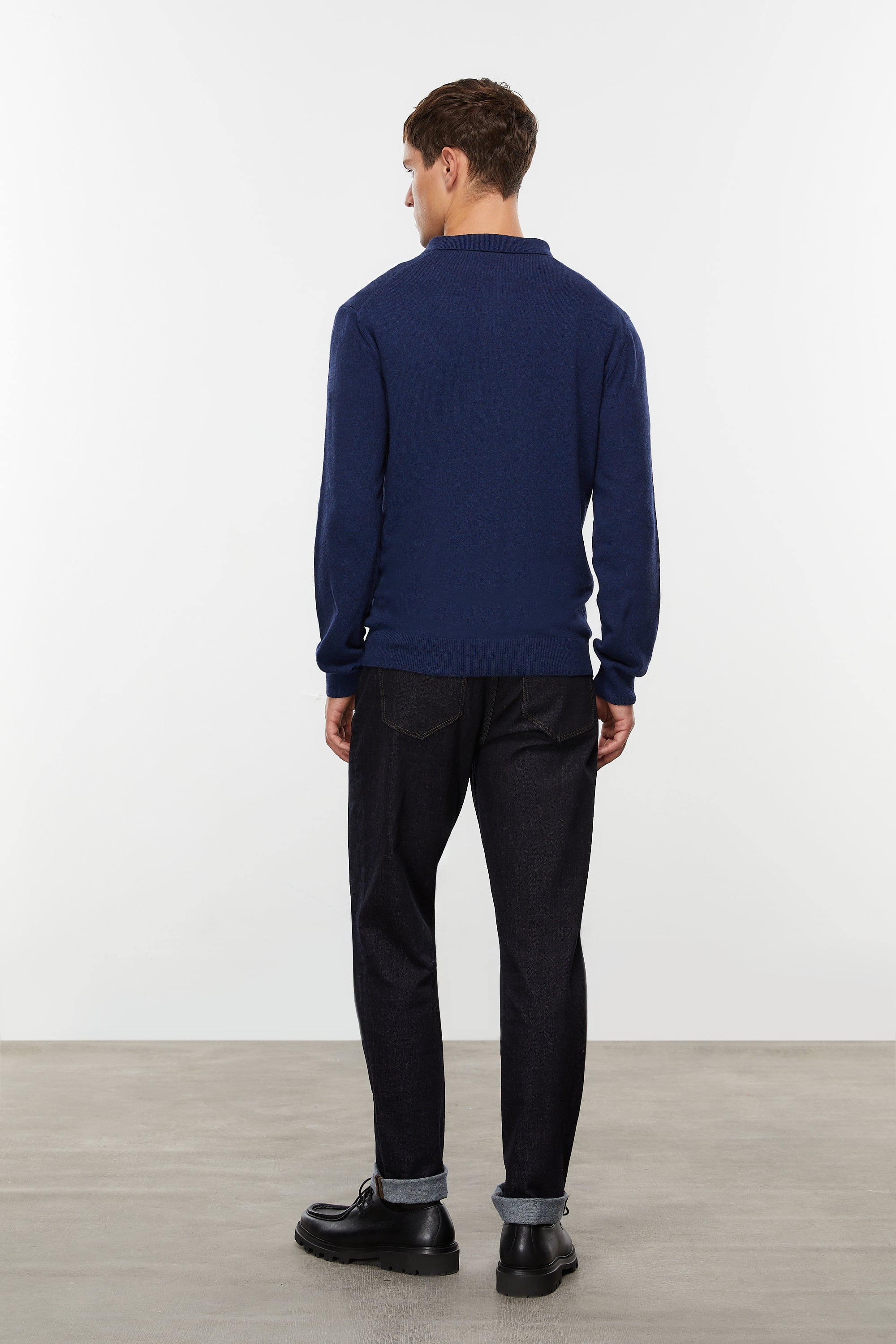 YÜN KARIŞIMLI POLO YAKA TRİKO KAZAK