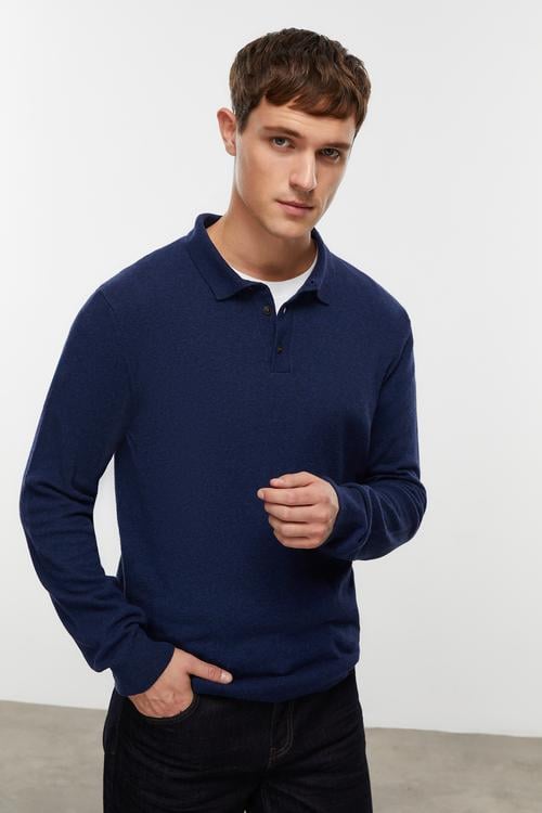  YÜN KARIŞIMLI POLO YAKA TRİKO KAZAK