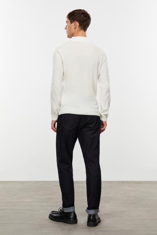  YÜN KARIŞIMLI BALIKÇI YAKA TRİKO KAZAK