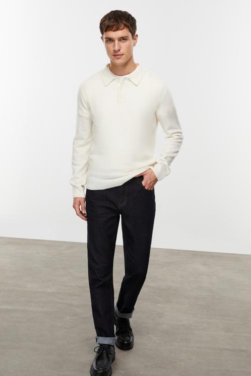  YÜN KARIŞIMLI POLO YAKA TRİKO KAZAK