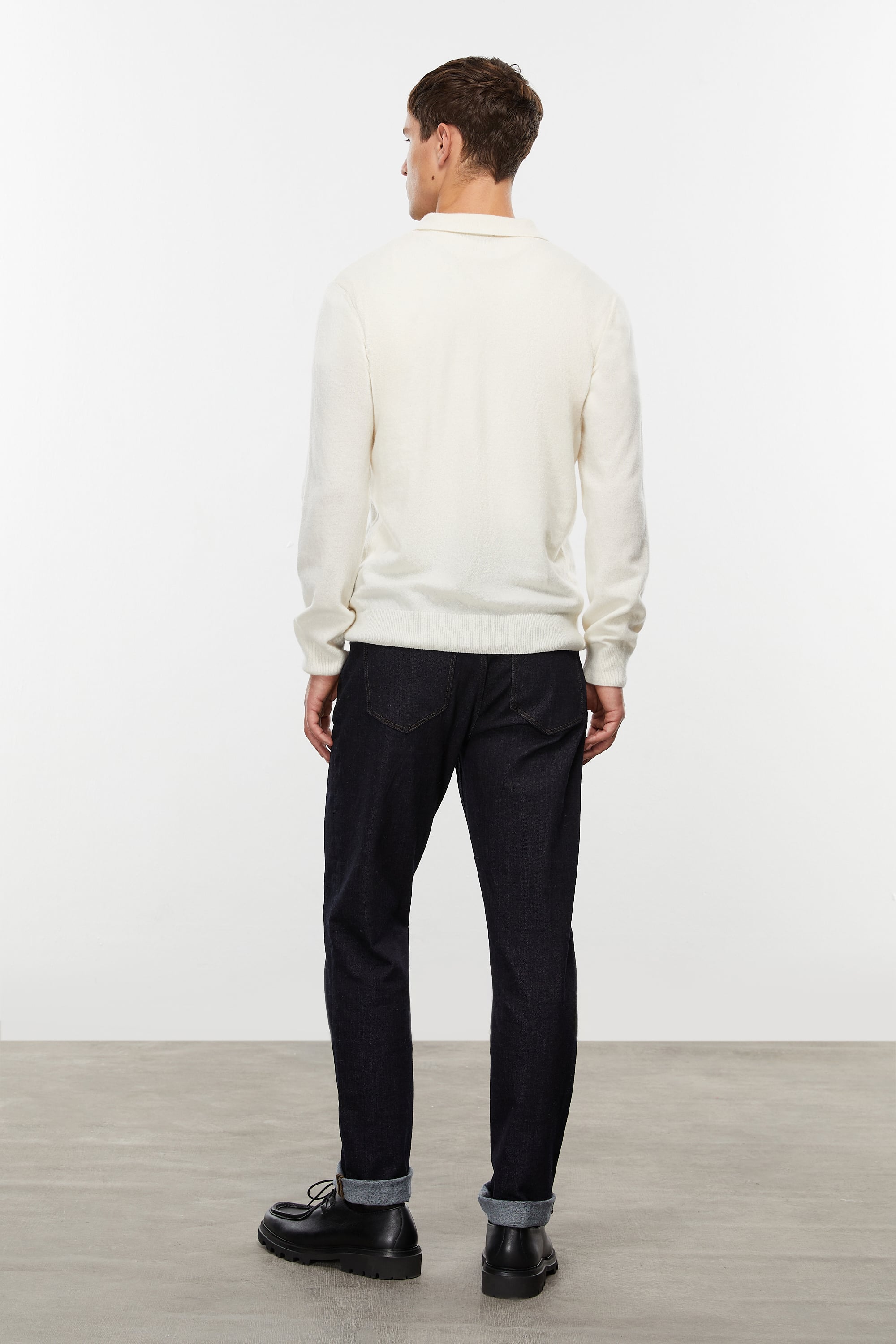 YÜN KARIŞIMLI POLO YAKA TRİKO KAZAK