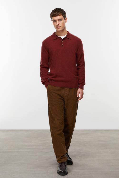  YÜN KARIŞIMLI POLO YAKA TRİKO KAZAK