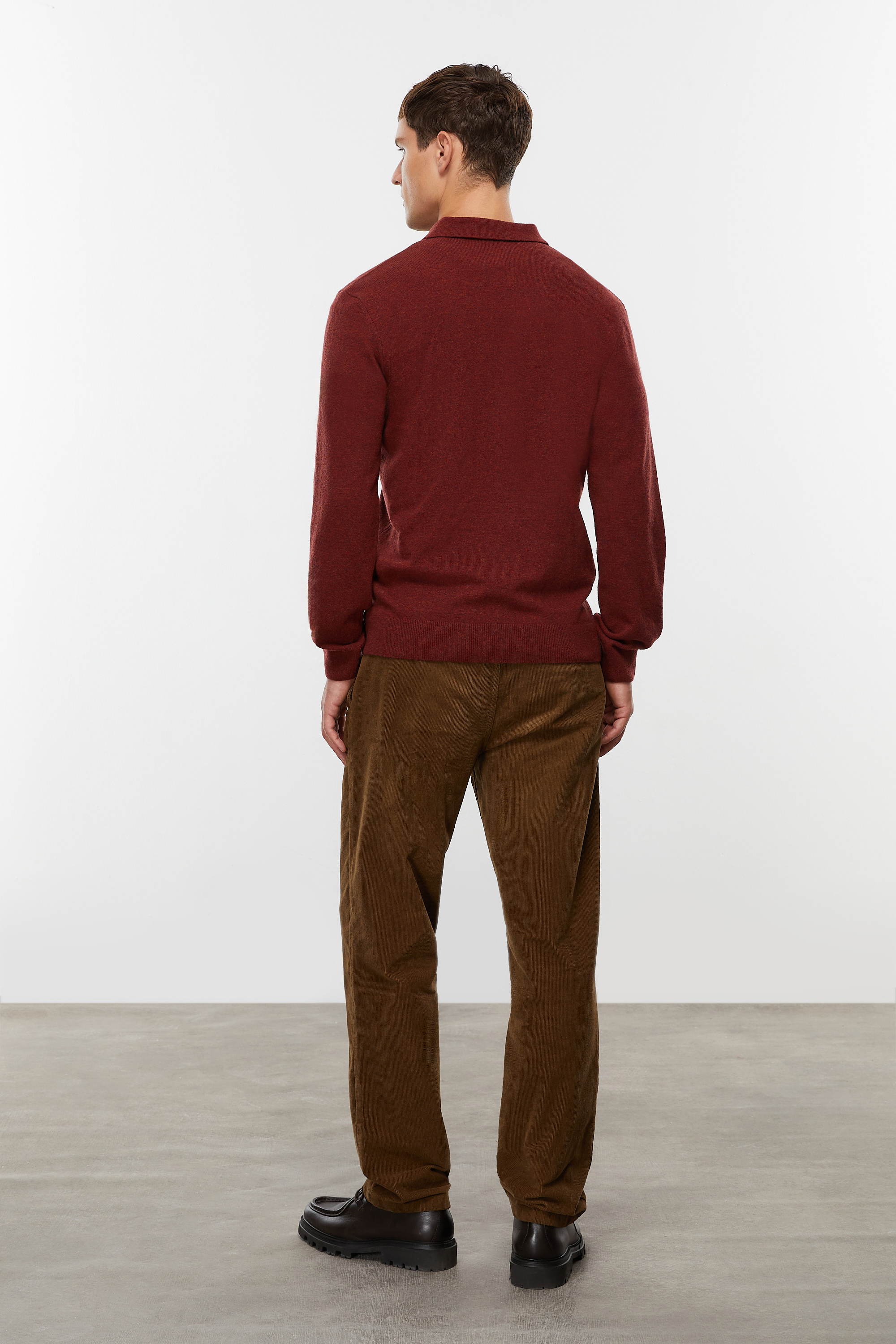 YÜN KARIŞIMLI POLO YAKA TRİKO KAZAK