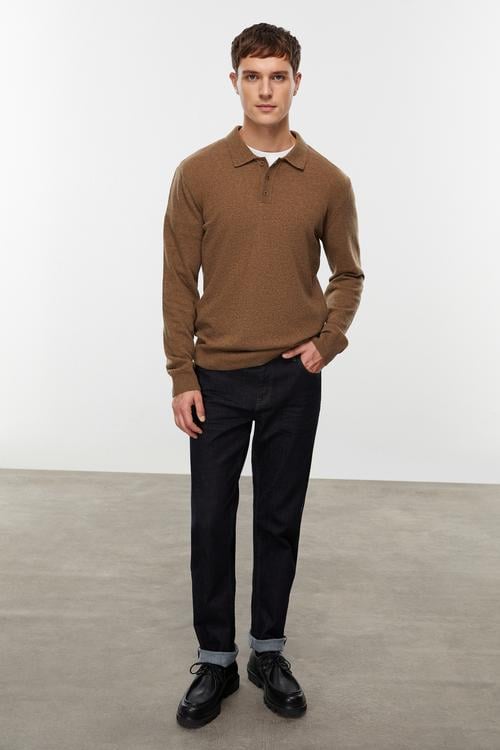  YÜN KARIŞIMLI POLO YAKA TRİKO KAZAK