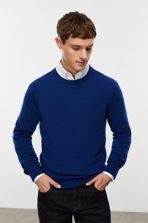  BİSİKLET YAKA YÜN KARIŞIMLI TRİKO KAZAK