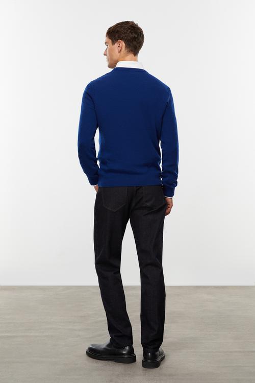  BİSİKLET YAKA YÜN KARIŞIMLI TRİKO KAZAK