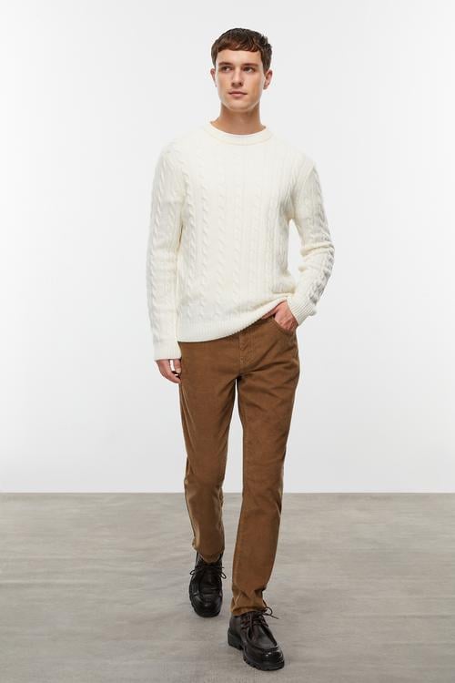 YÜN KARIŞIMLI SAÇ ÖRGÜ TRİKO KAZAK