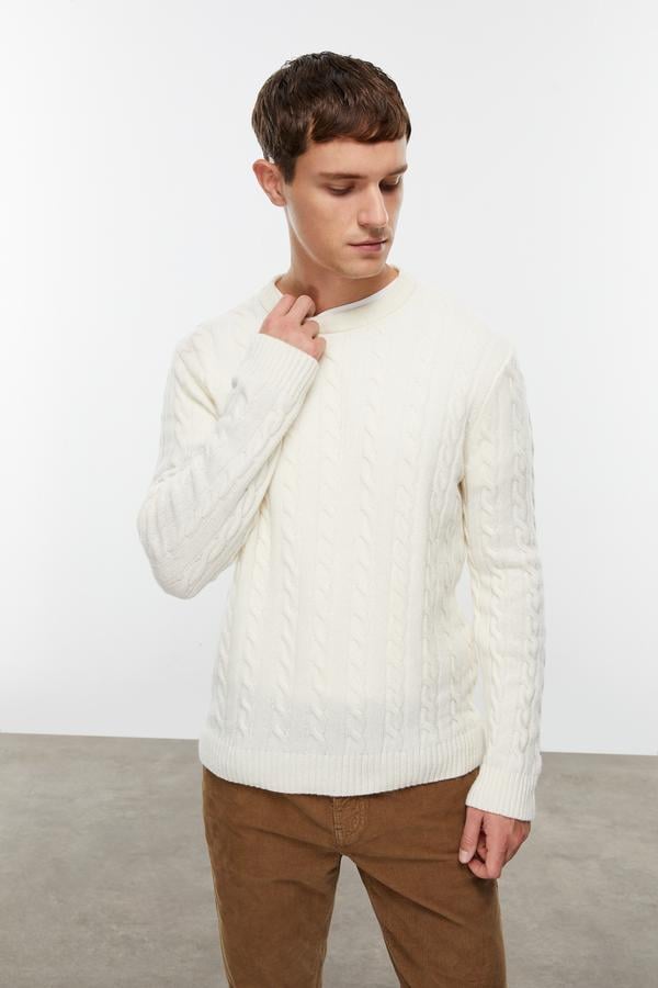 YÜN KARIŞIMLI SAÇ ÖRGÜ TRİKO KAZAK