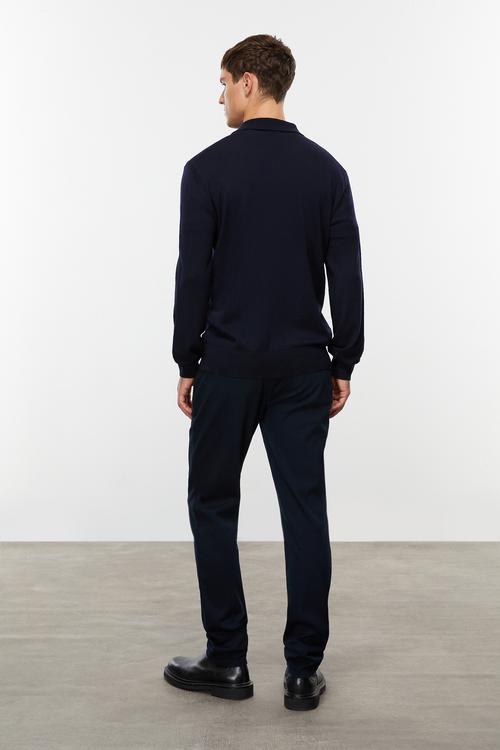  POLO YAKA MERİNO YÜN HIRKA