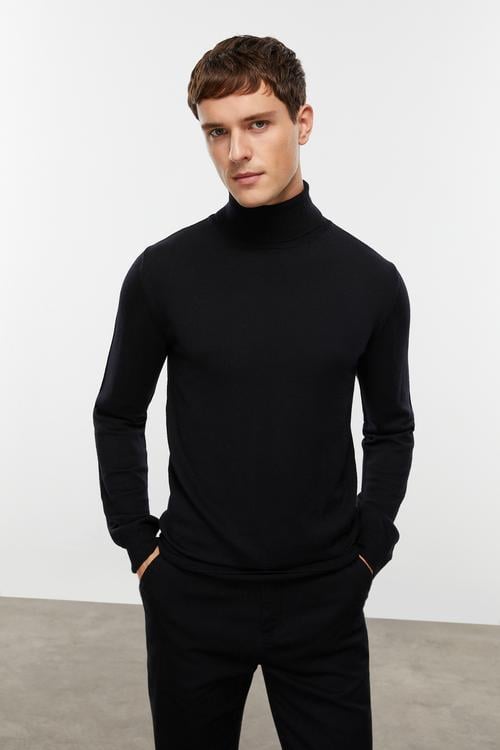  BALIKÇI YAKA MERİNO YÜN KAZAK