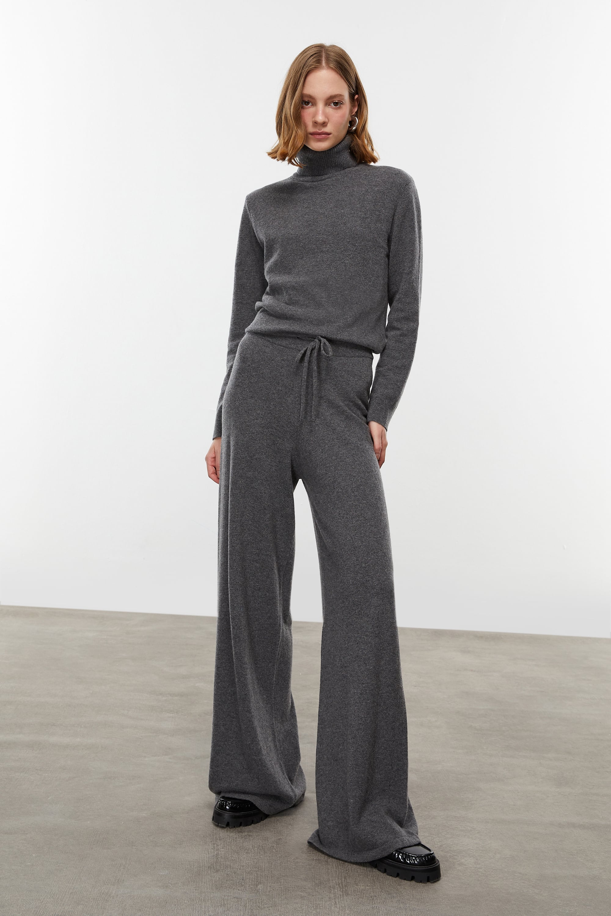 YÜN KARIŞIMLI TRİKO PANTOLON