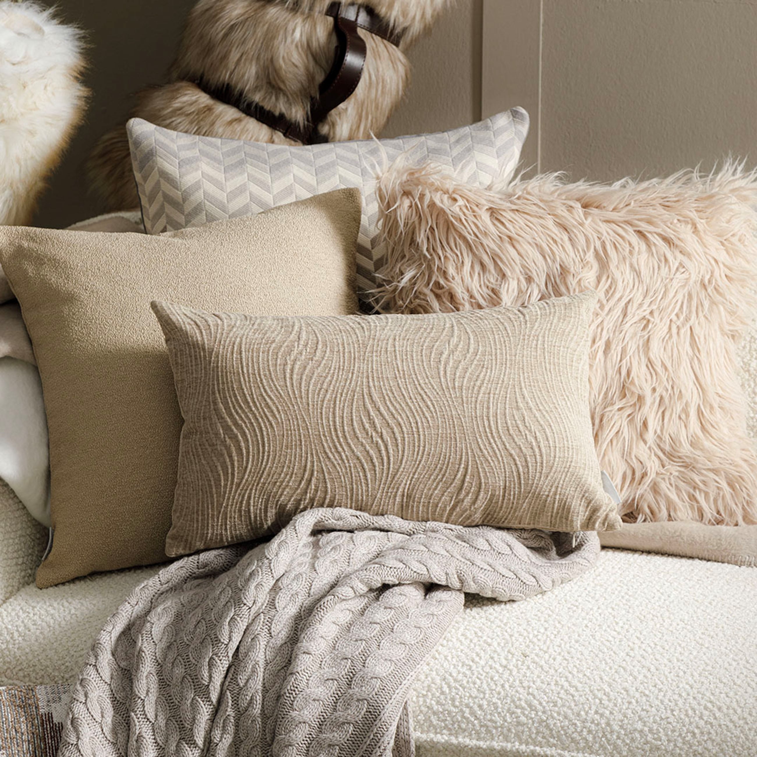 BONITA BEJ PELÜŞ KIRLENT 45X45 CM