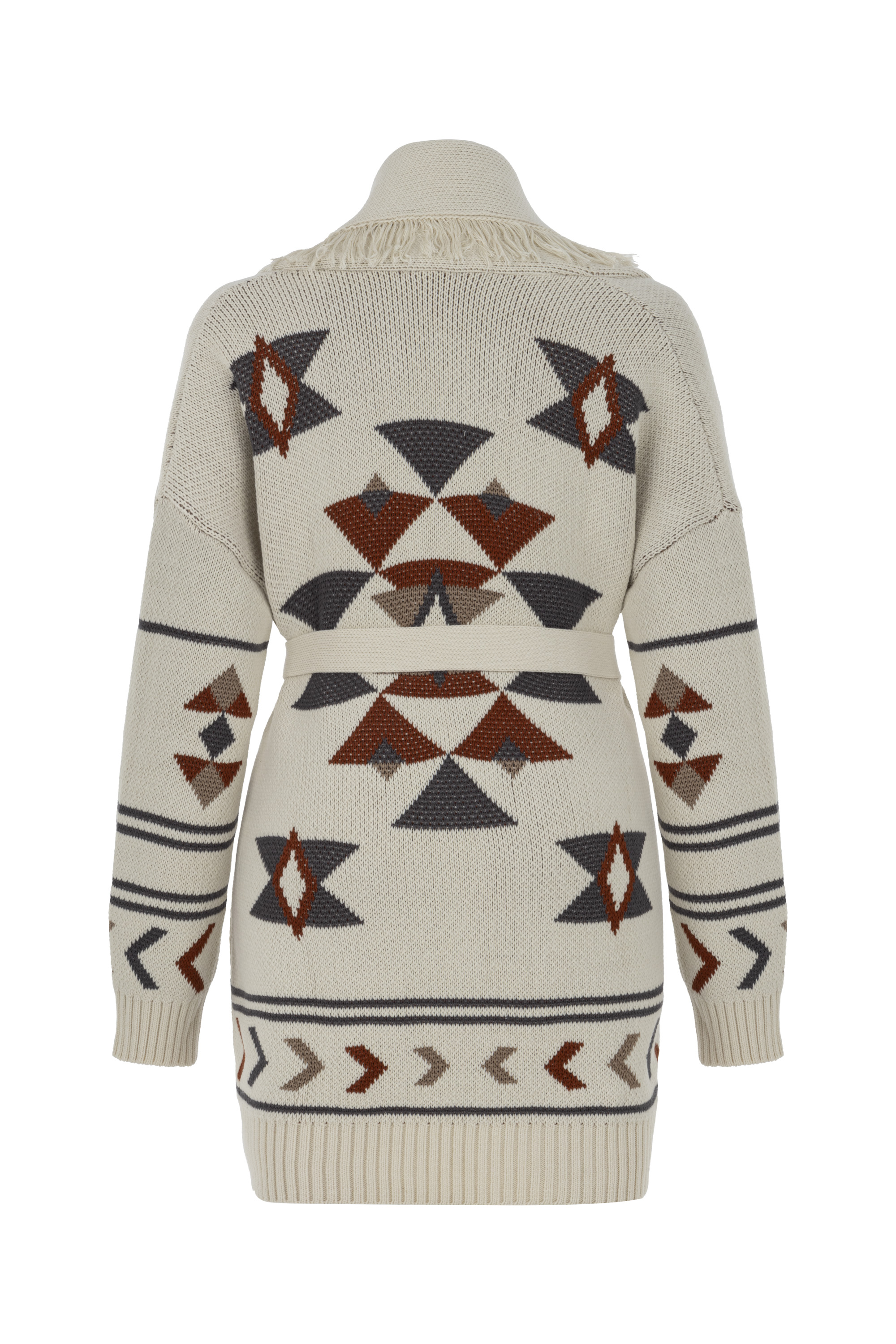 JAKARLI PÜSKÜL DETAYLI TRİKO HIRKA