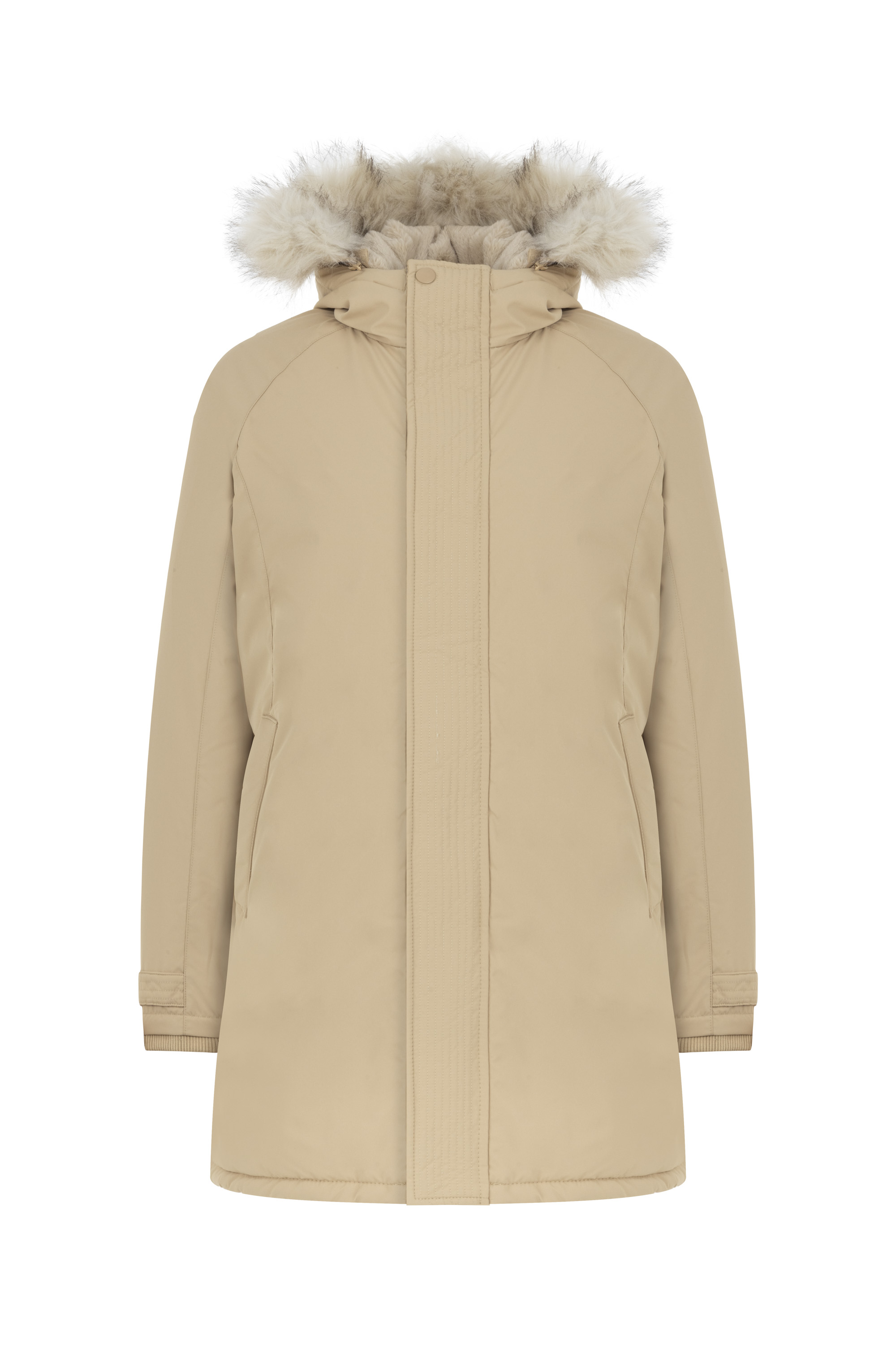 SUNİ KÜRK DETAYLI ŞİŞME MONT