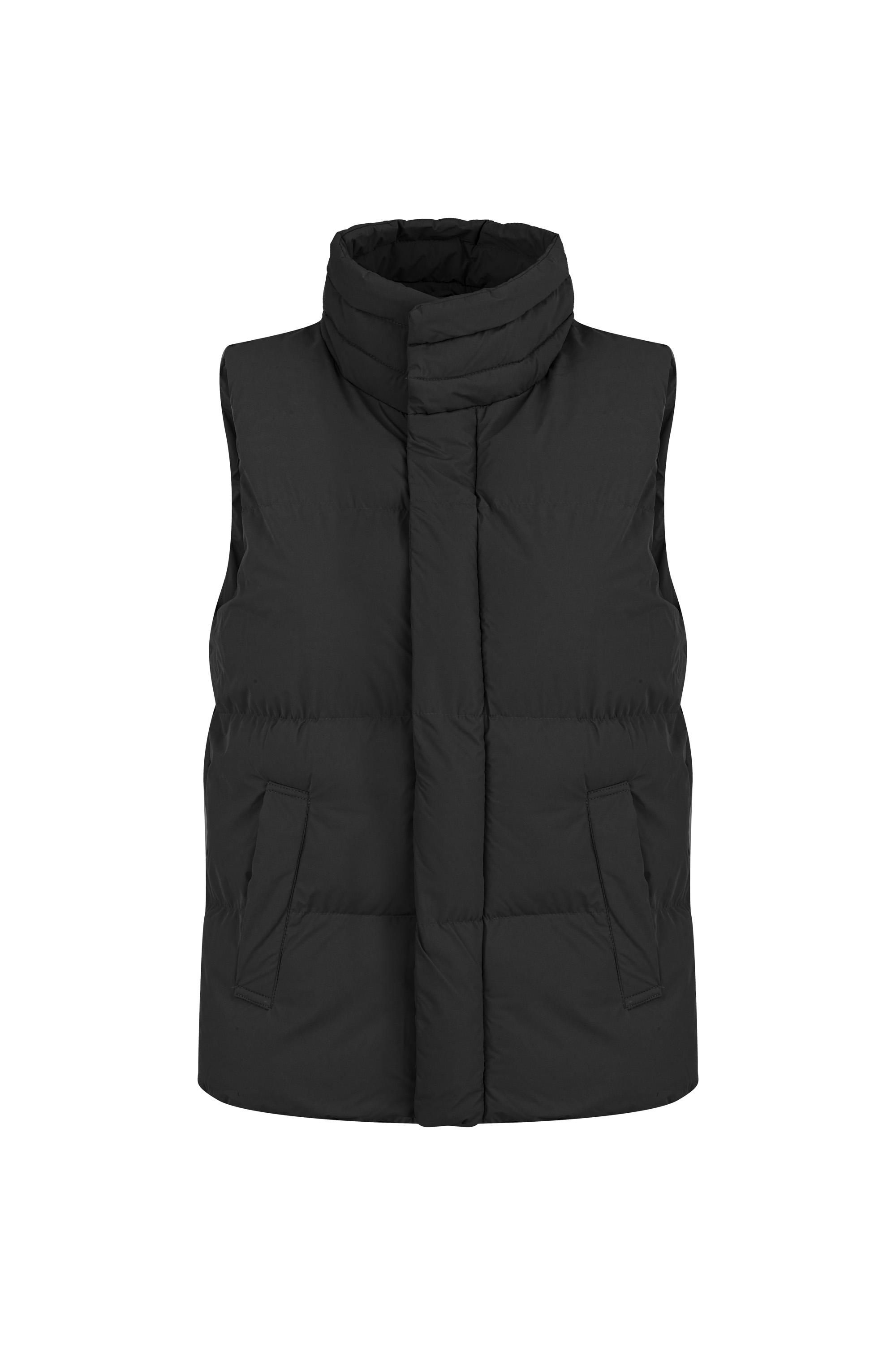 KAPİTONELİ DİK YAKA YELEK