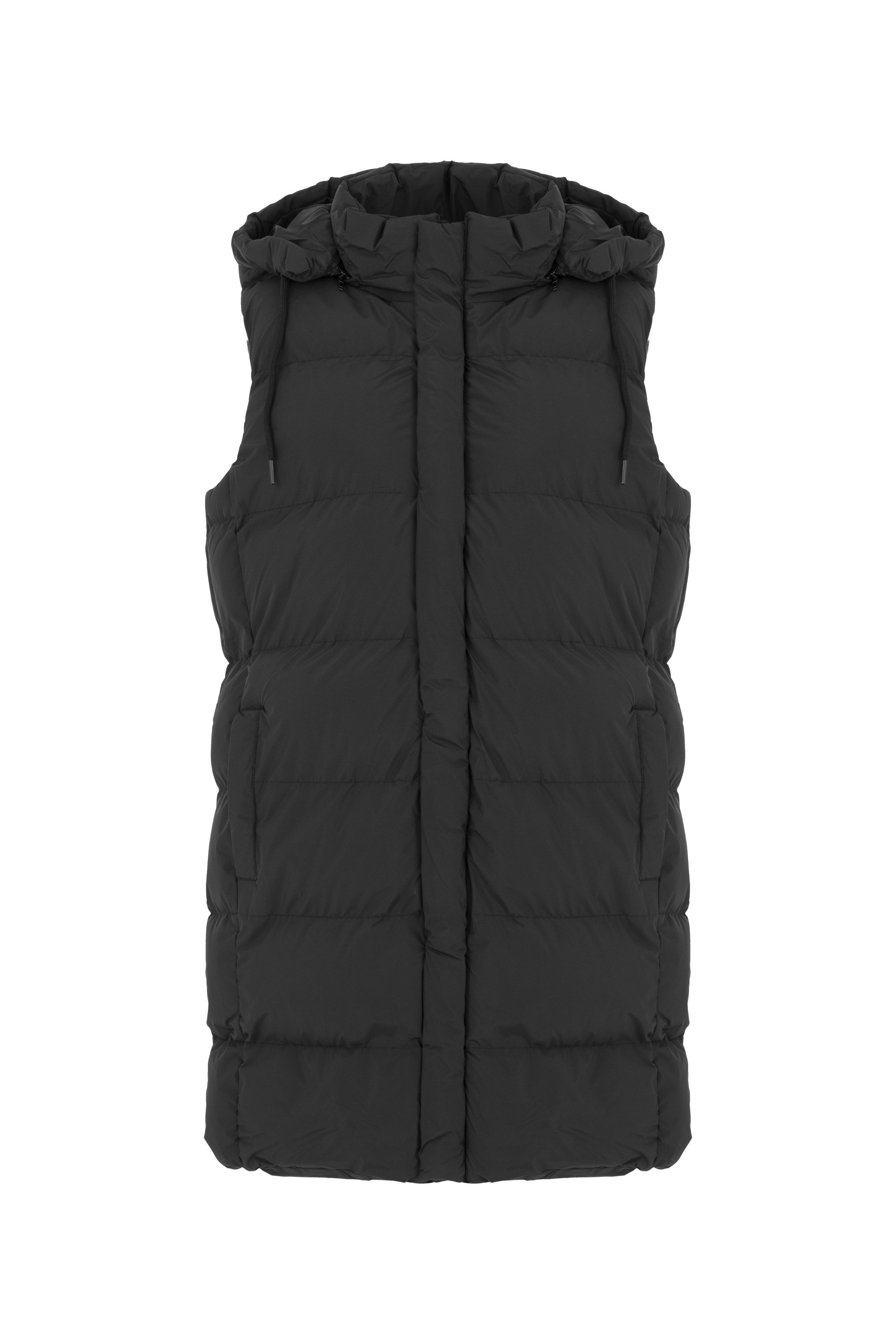 ÇIKARILABİLİR KAPÜŞONLU KAPİTONELİ YELEK