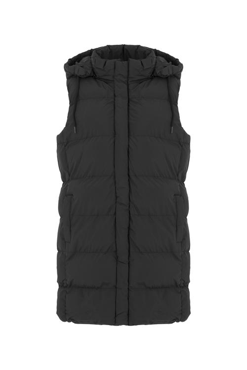  ÇIKARILABİLİR KAPÜŞONLU KAPİTONELİ YELEK