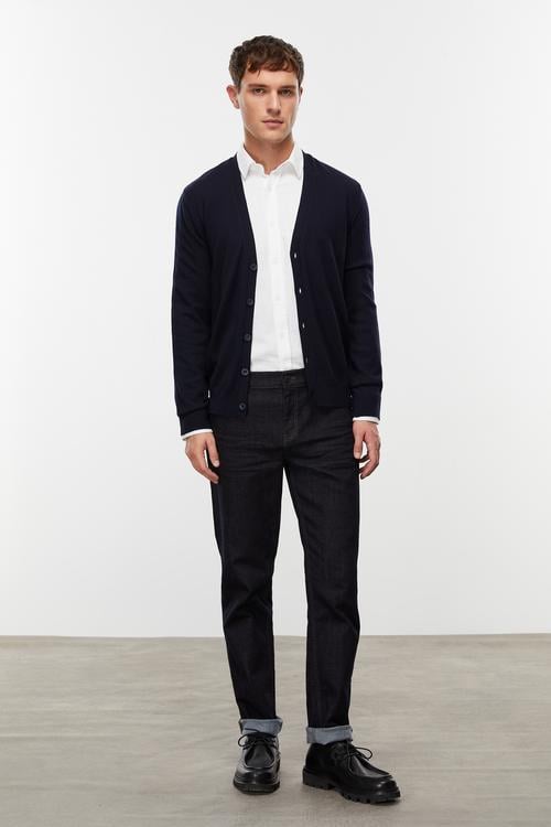  V YAKA MERİNO YÜN HIRKA