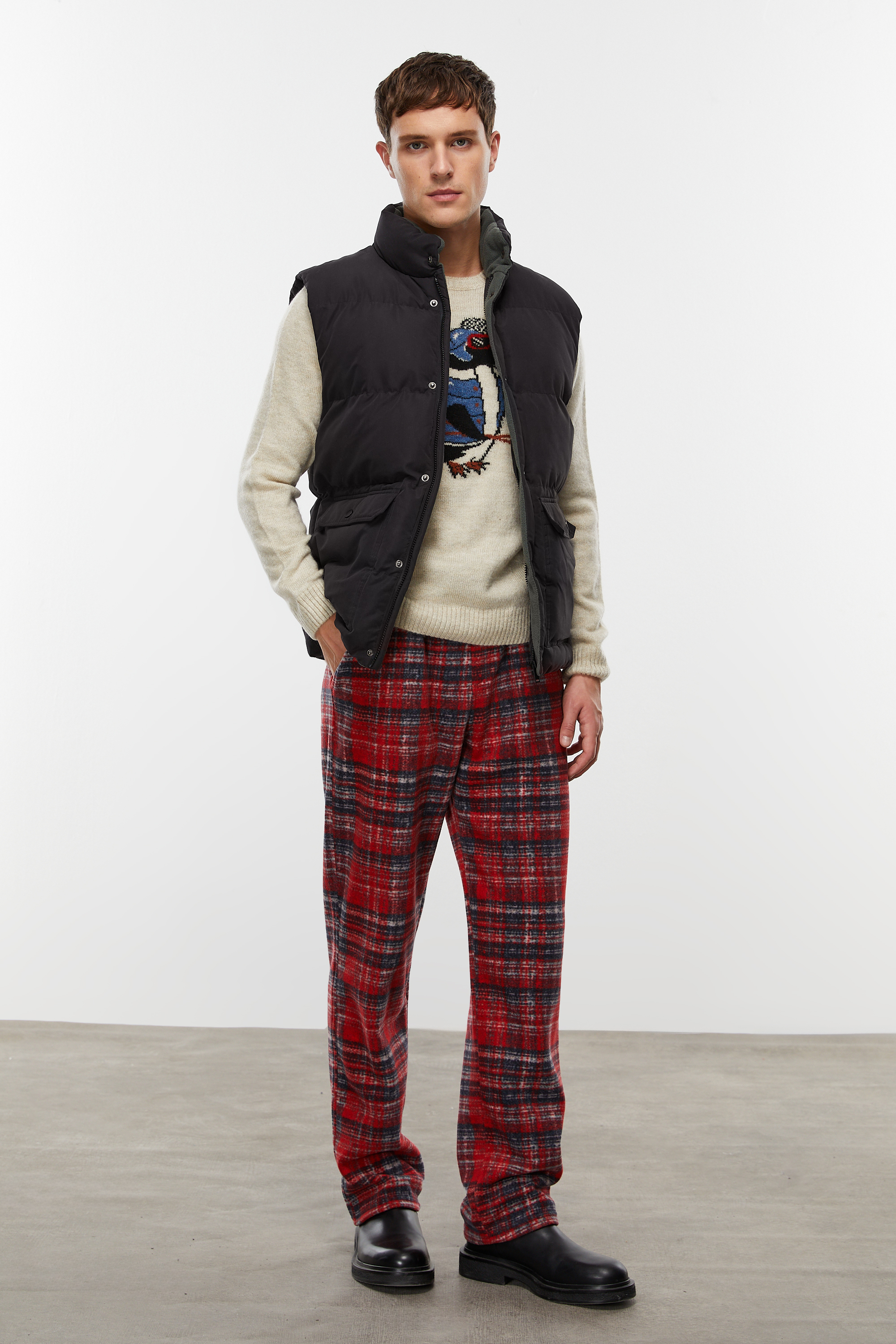 JAKARLI BİSİKLET YAKA TRİKO KAZAK